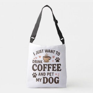 Funny Dog Lover Mug Dog Mom Dog Dad Crossbody Bag