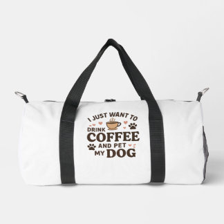 Funny Dog Lover Mug Dog Mom Dog Dad Duffle Bag
