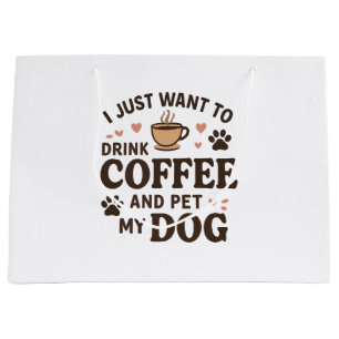 Funny Dog Lover Mug Dog Mom Dog Dad Large Gift Bag