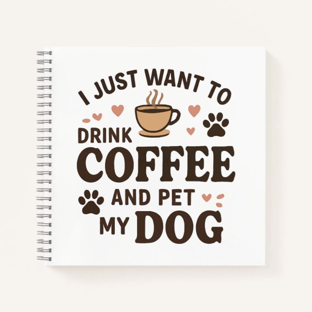 Funny Dog Lover Mug Dog Mom Dog Dad Notebook (Front)