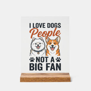 Funny Dog Lover Quote Vintage Engraving Vector Des Acrylic Sign