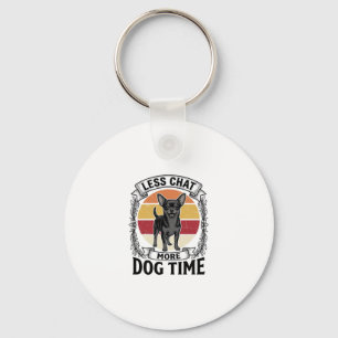 Funny Dog Lover Shirt Vintage Engraving Chihuahua Keychain