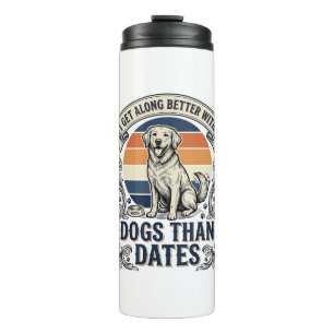 Funny Dog Lover Shirt Vintage Engraving Quote Desi Thermal Tumbler
