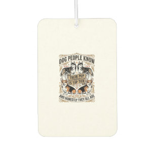 Funny Dog Lover Shirt with Vintage Puppy Debate De Air Freshener
