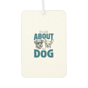 Funny Dog Lover Vintage Engraving Graphic_1 Air Freshener