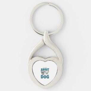 Funny Dog Lover Vintage Engraving Graphic_1 Keychain