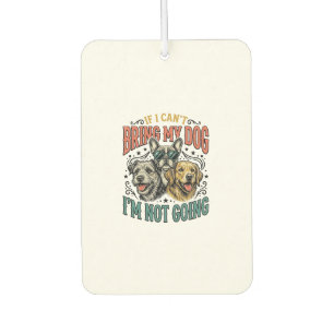 Funny Dog Lover Vintage Engraving Quote Design (2) Air Freshener