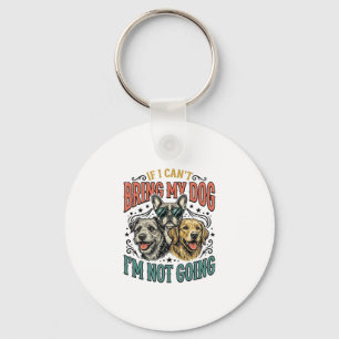 Funny Dog Lover Vintage Engraving Quote Design (2) Keychain