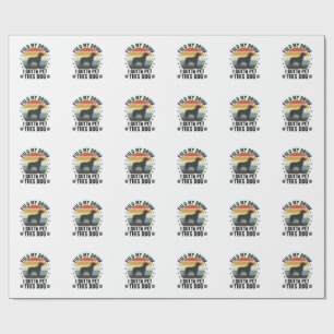 Funny Dog Lover Vintage Fold My Drink Pet This Dog Wrapping Paper