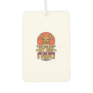 Funny Dog Lover Vintage Quote Vector Design_1 Air Freshener