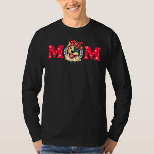 Funny Dog Mom Cute Pitbull Mama Mother Day T-Shirt