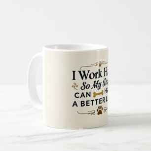 Funny Dog Mom Mug – 11 oz with Minimalist Text 
