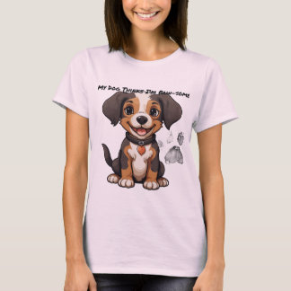 Funny Dog Mom T-Shirt Paw-some Gift for Pet Love