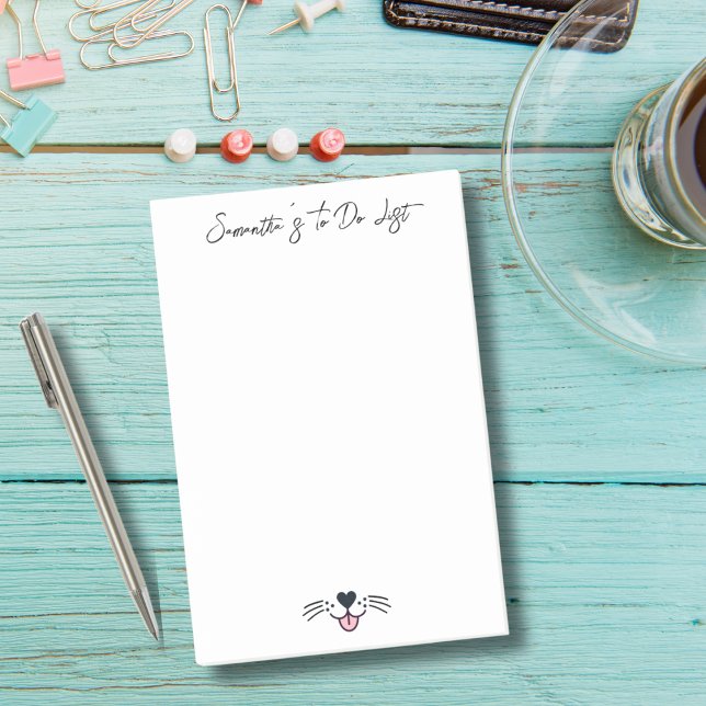Funny Dog Mom To Do List Cute Desk Personalized Post-it Notes (Creator Uploaded)