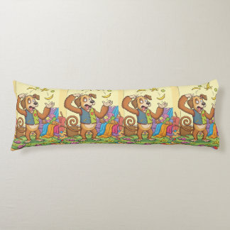 Funny Dog Monkey – Juggling Through a Colourful Da Body Pillow