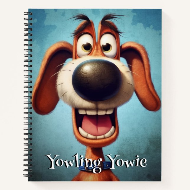 Funny Dog Monster: Yowling Yowie Notebook (Front)