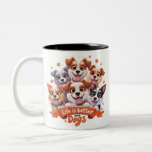 Funny Dog Mug Wrap Dog coffee Lovers gift cute mug