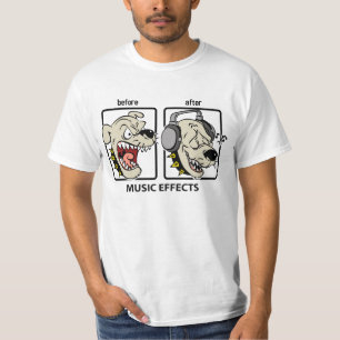 Funny Dog Music Effects T-Shirt