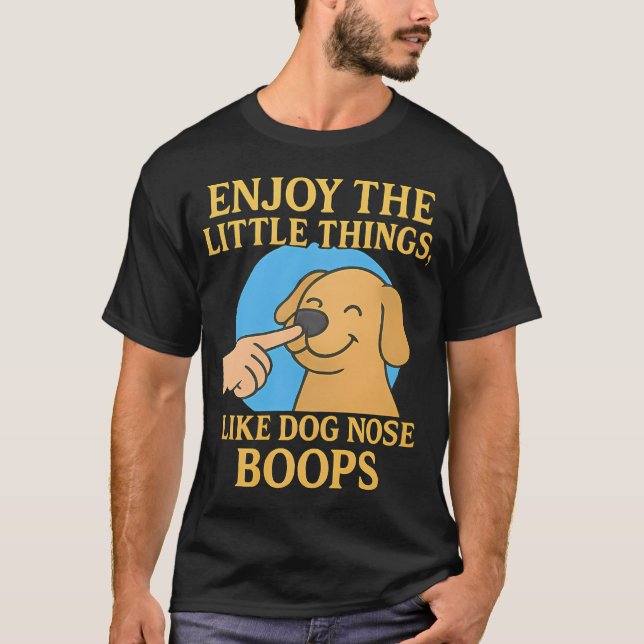 Funny Dog Nose Boop Dog T-Shirt (Front)
