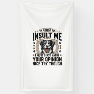 Funny Dog Opinion Vintage T-Shirt Design_1 Banner