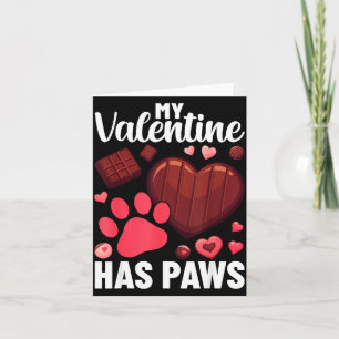 Funny Dog Owner Valentines Day Heart Women Girls  Card