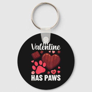 Funny Dog Owner Valentines Day Heart Women Girls  Keychain
