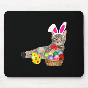 Funny Dog Paw Bunny Happy Easter Day Cat Mom Dad P Mouse Pad