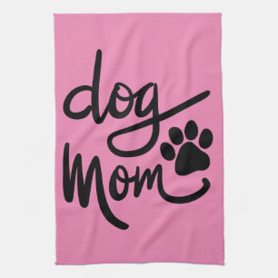 Funny Dog Paw Dog Mom Kitchen Towel