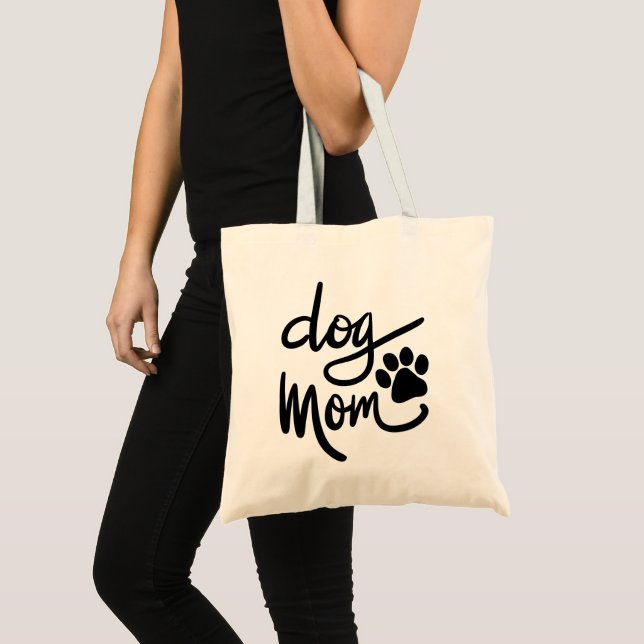 Funny Dog Paw Dog Mom Tote Bag (Front (Product))