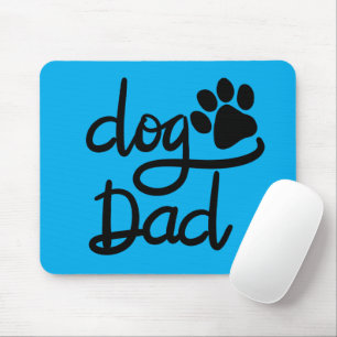 Funny Dog Paw Print Dog Dad Mouse Pad