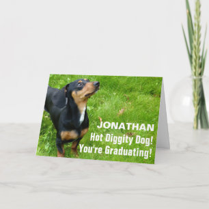 Funny Dog Photo Graduation Card Custom Photo Text