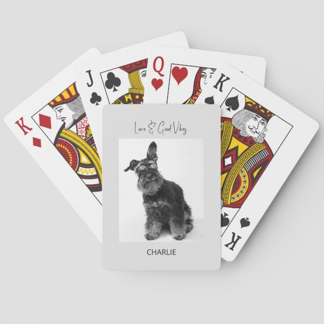  Funny Dog Photo  Playing Cards (Back)