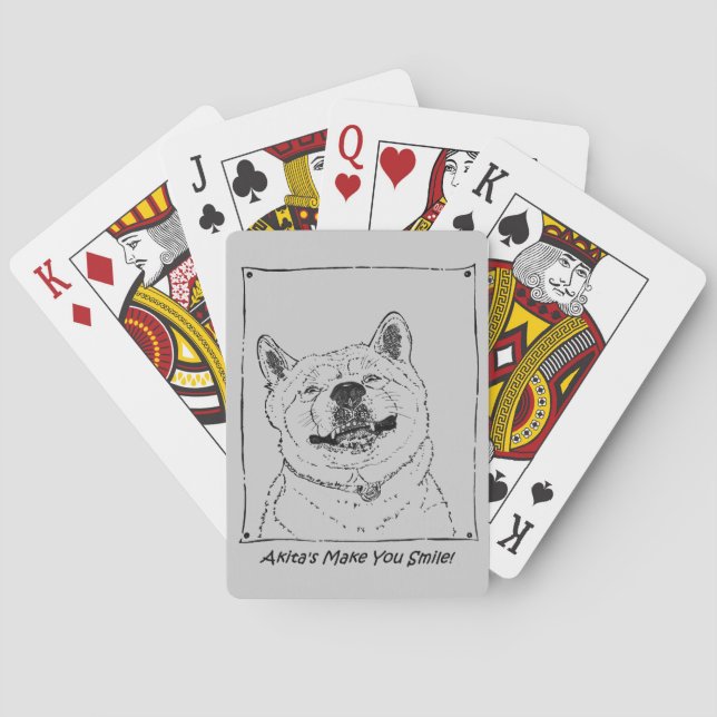 funny dog picture playing cards (Back)