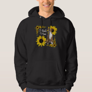 Funny Dog Pitbull Mom Sunflower For Women Hoodie
