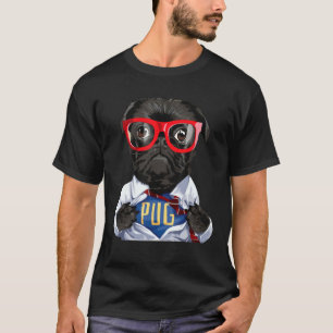 Funny Dog Pug Pitpull Retro Vintage Style Lover Pu T-Shirt