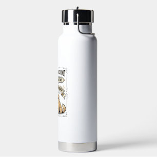 Funny Dog Quote Vintage Engraving Lounging Pups Sh Water Bottle