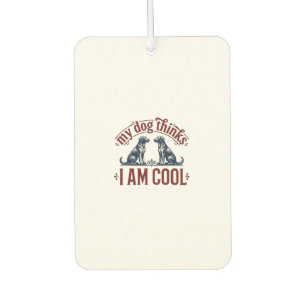 Funny Dog Quote Vintage Engraving T-Shirt Design_1 Air Freshener
