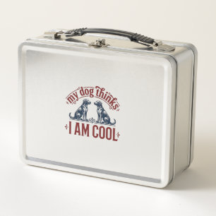 Funny Dog Quote Vintage Engraving T-Shirt Design_1 Metal Lunch Box