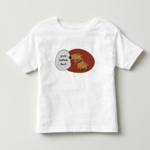 funny dog says something cartoon toddler t-shirt