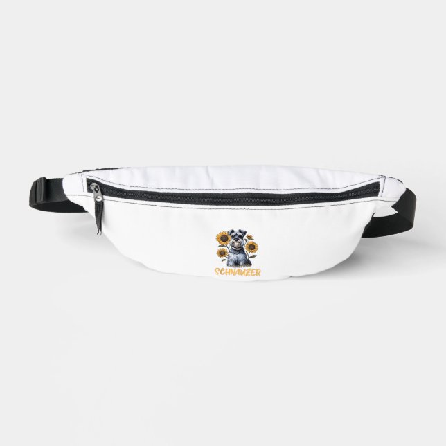 Funny Dog Schnauzer  Fanny Pack (Front)