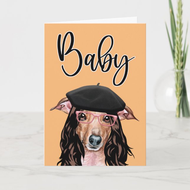 Funny dog suggestive birthday get party started card (Front)