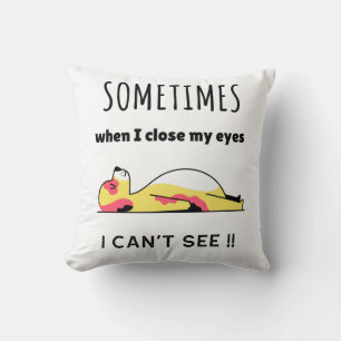 Funny dog throw pillow