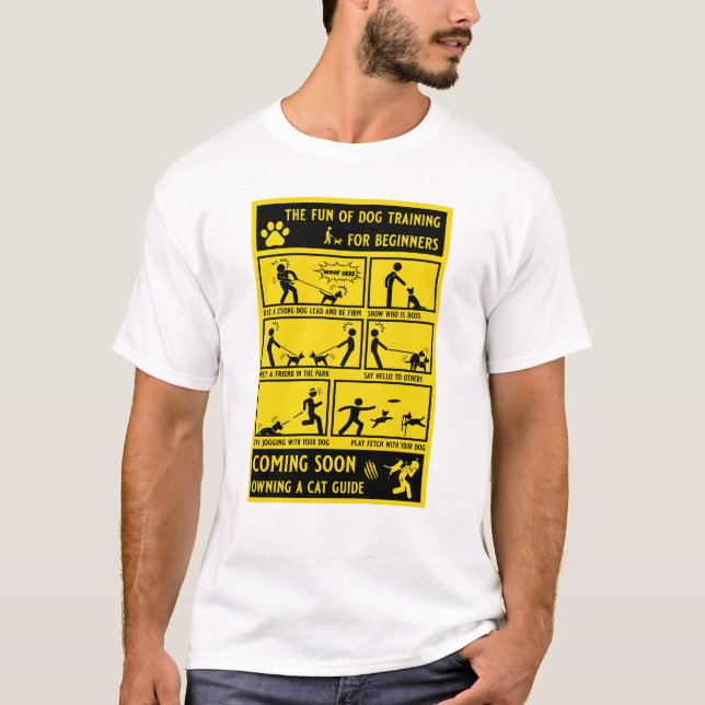 Funny Dog Training Instruction Manual T-Shirt (Front)