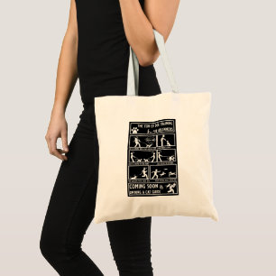 Funny Dog Training Instruction Manual Tote Bag