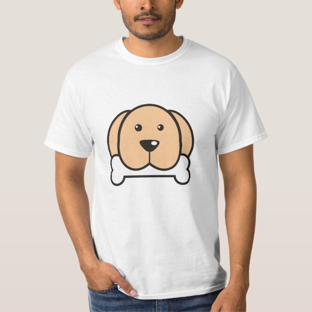 Funny dog with bone T-Shirt (Front)