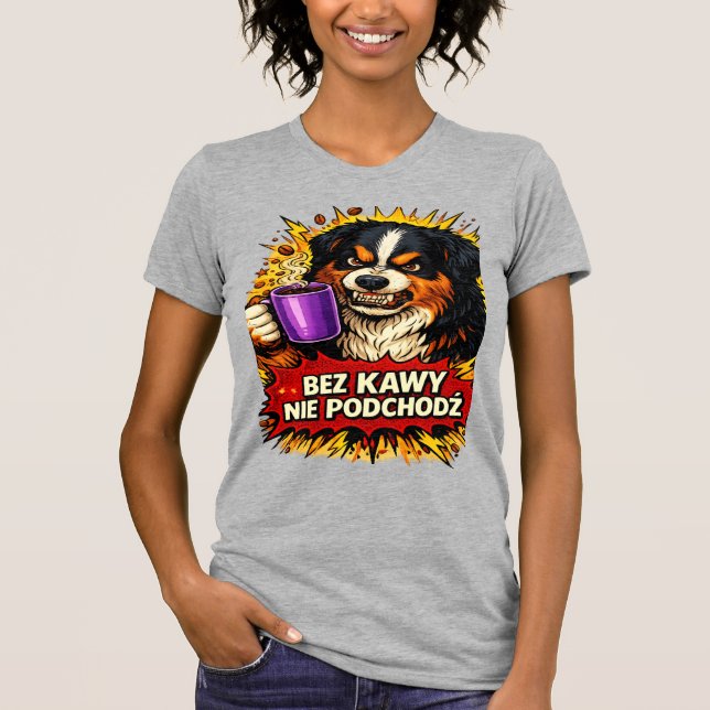 Funny Dog Women's T-Shirt - Don't Approach Without (Front)