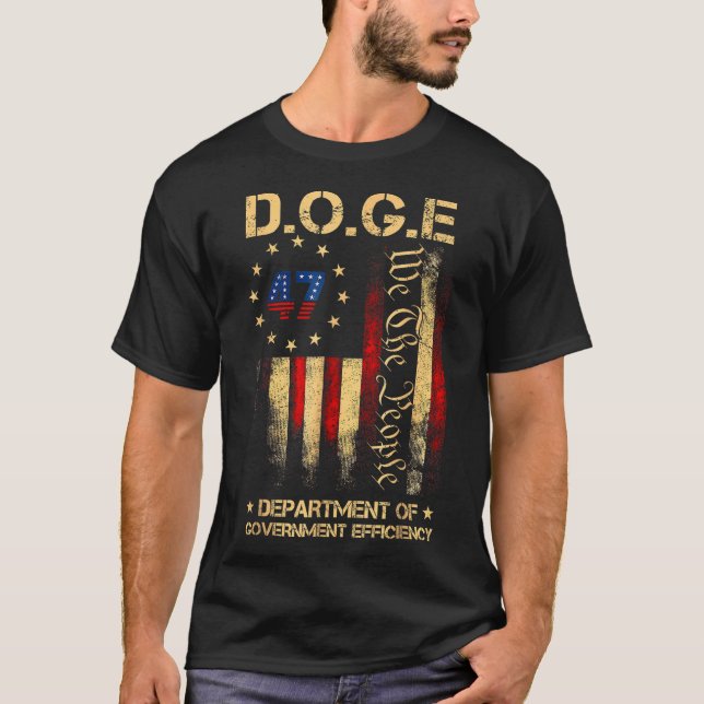 Funny Doge Department Of Government Efficiency Tee (Front)