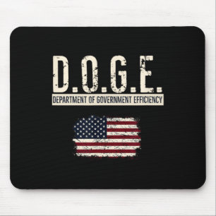 Funny Doge Department Of Government Efficiency Tee Mouse Pad