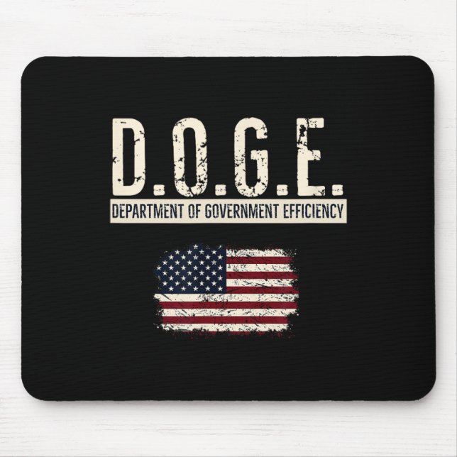 Funny Doge Department Of Government Efficiency Tee Mouse Pad (Front)