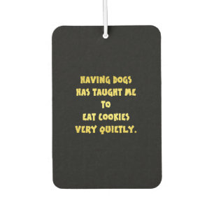Funny Dogs and Cookies Joke Air Freshener
